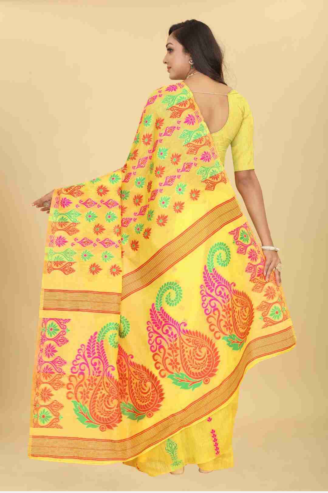 Beautiful Pure silk Saree Rangoli 