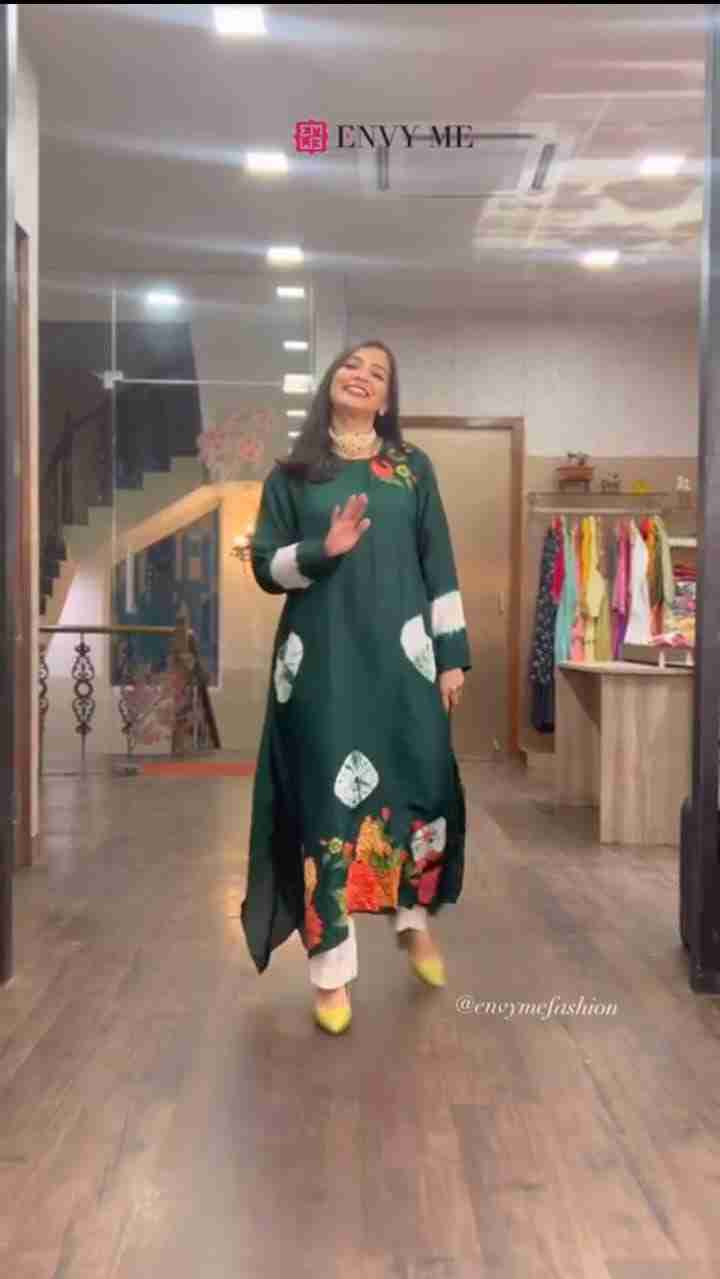 Beautiful chinon kurti