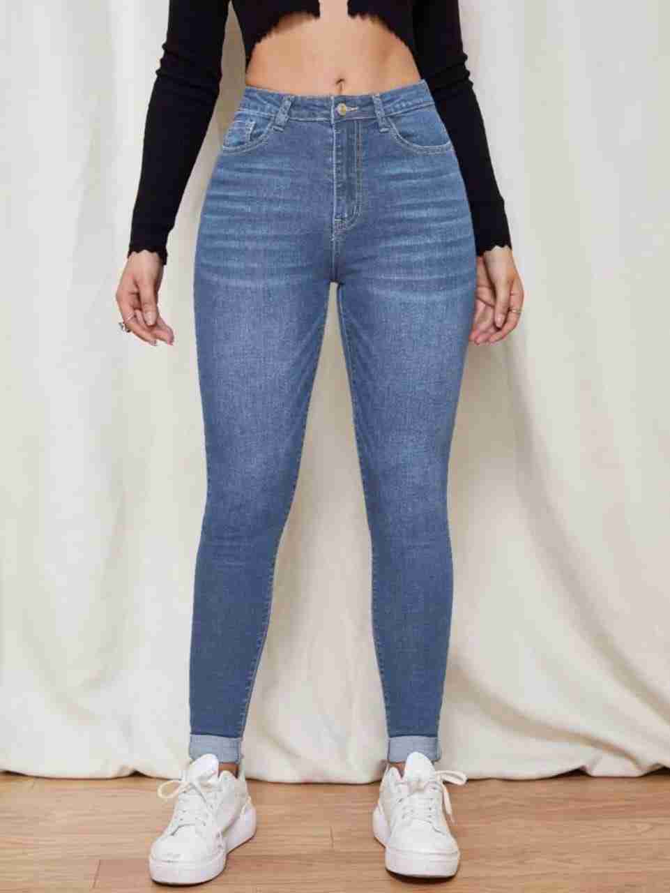 Skinny Jeans for Women – Stretchable Denim, Slim Fit, Comfortable, Versatile, Perfect for Casual & Everyday Wear, 37 Inch Length